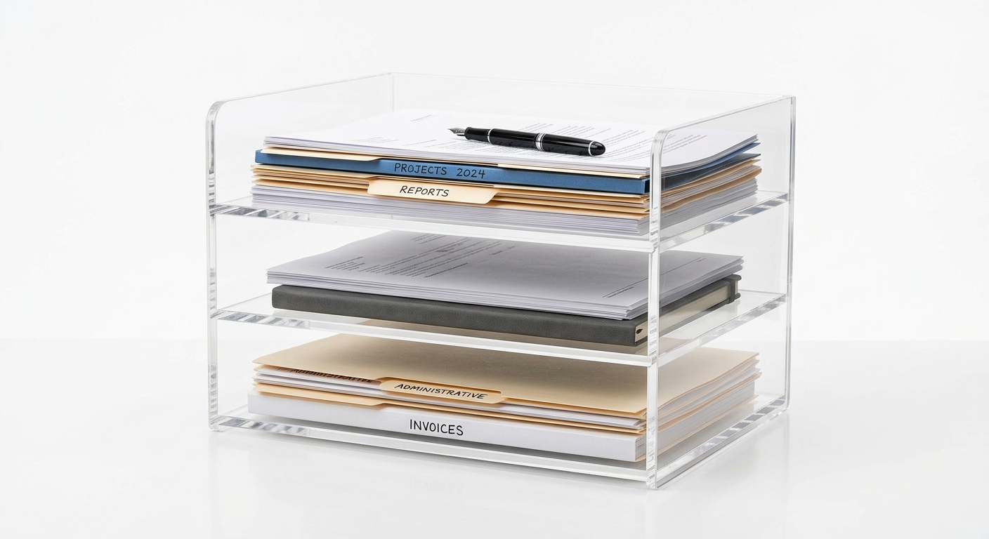 Layered File Sorting Rack